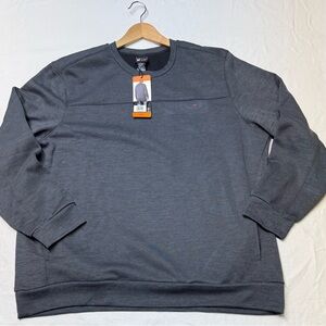 Spyder Active Men’s XXL  gray-charcoal Crew neck Sweatshirt Moisture Wicking NWT